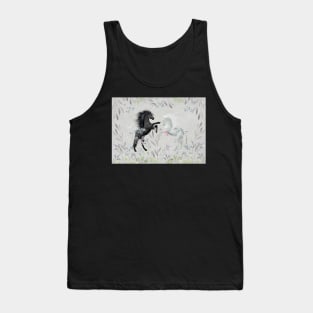 Floral Fantasy Horses Tank Top